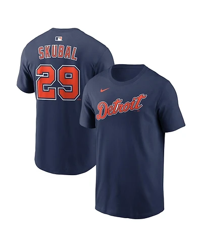 Nike Men's Tarik Skubal Navy Detroit Tigers Name and Number T-Shirt