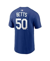 Nike Men's Mookie Betts Royal Los Angeles Dodgers Alternate Name and Number T-Shirt