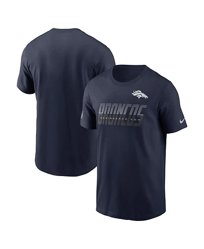 Nike Men's Navy Denver Broncos Sideline Dri-fit T-Shirt