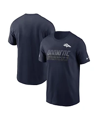 Nike Men's Navy Denver Broncos Sideline Dri-fit T-Shirt