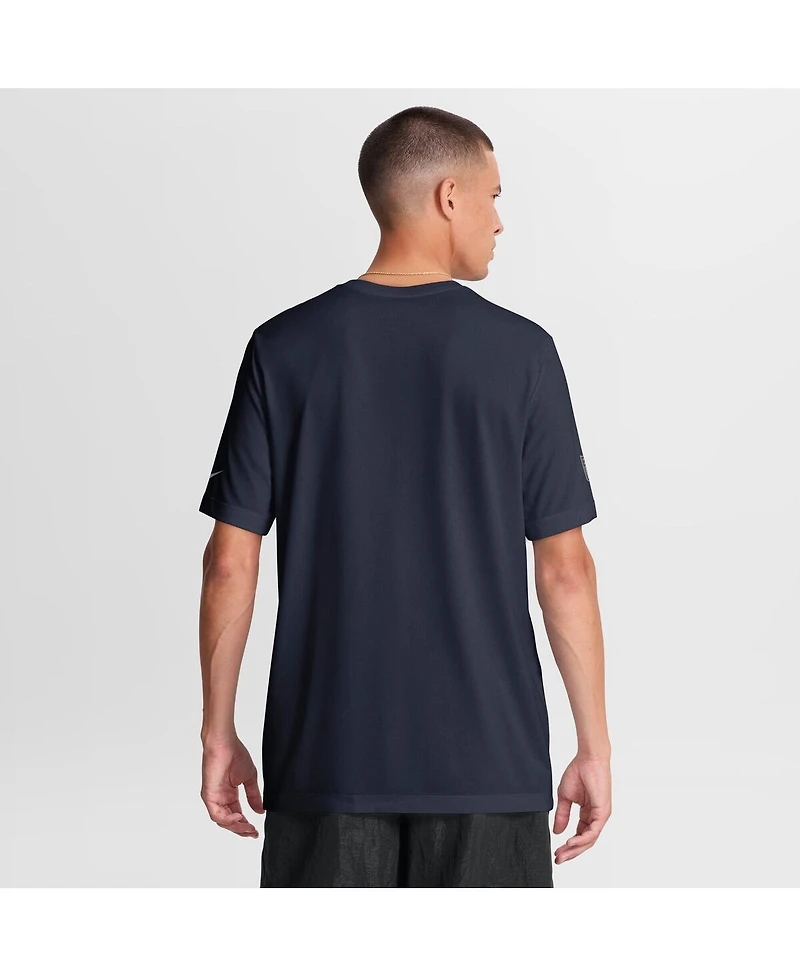 Nike Men's Navy Chicago Bears Sideline Lead The Charge Legend Dri-fit T-Shirt