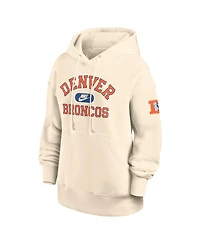 Nike Women's Natural Denver Broncos Oversized Legacy Phoenix Hoodie