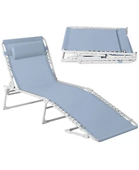 Best Choice Products Patio Chaise Lounge Chair, Outdoor Portable Adjustable Pool Recliner w/ Pillow