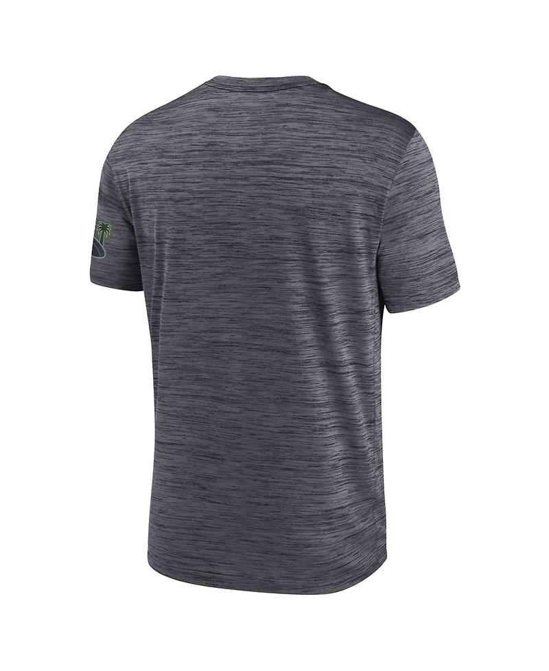 Nike Men's Black Tampa Bay Rays Authentic Collection City Connect Velocity Dri-fit T-Shirt