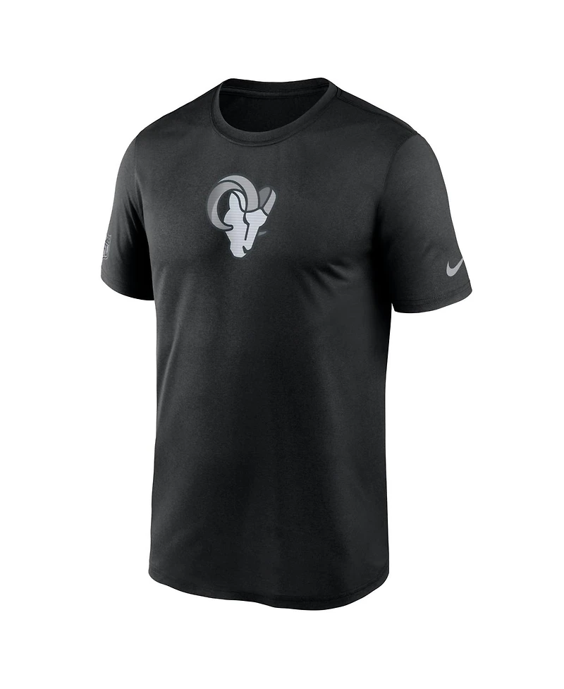 Nike Men's Black Los Angeles Rams Sideline Lead The Charge Legend Dri-fit T-Shirt