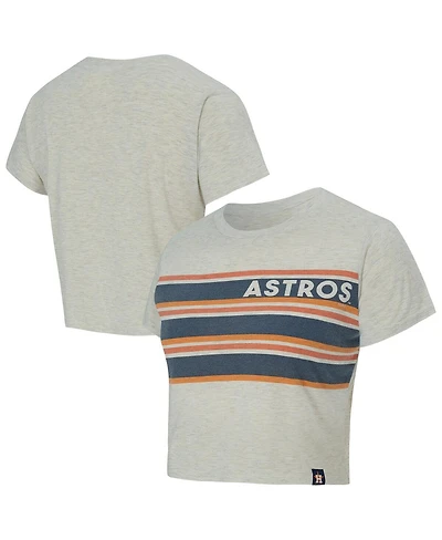 Concepts Sport Women's Cream Houston Astros Birch Cropped T-Shirt