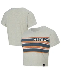 Concepts Sport Women's Cream Houston Astros Birch Cropped T-Shirt