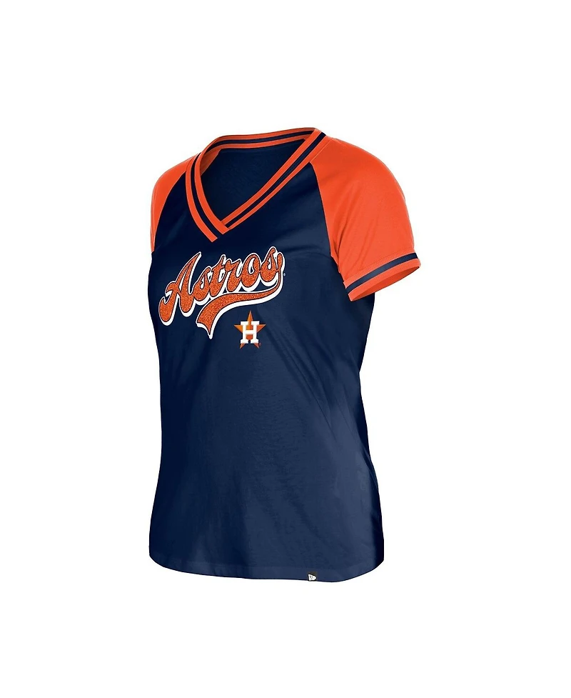 New Era Women's Navy Houston Astros Gameday V-Neck T-Shirt