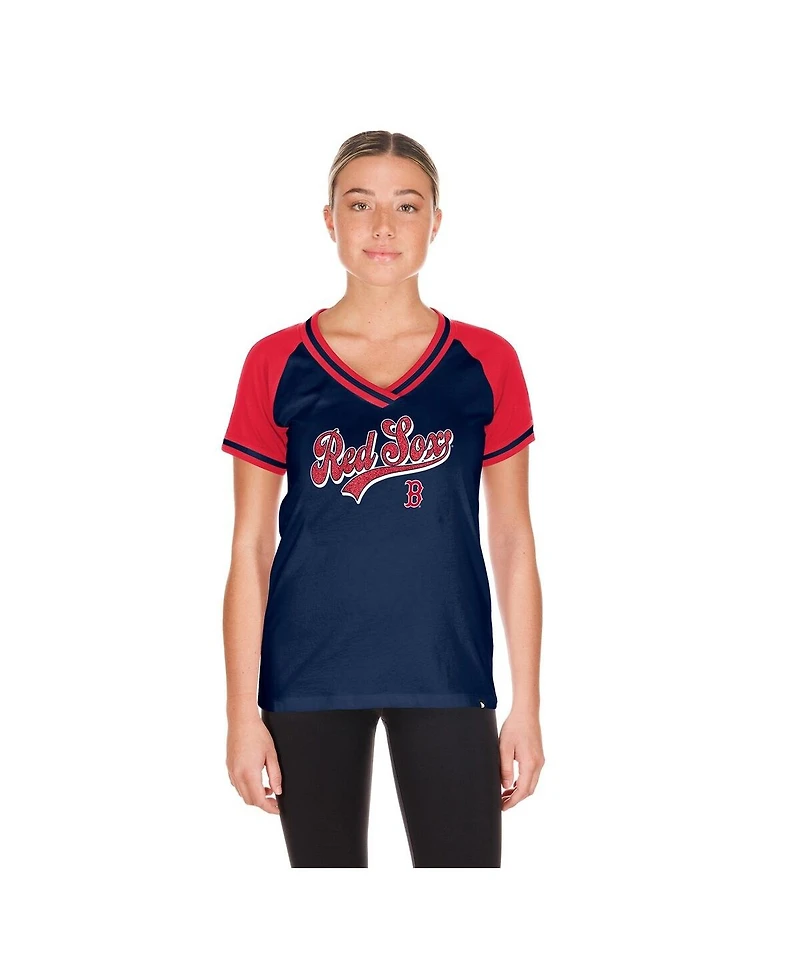New Era Women's Navy Boston Red Sox Gameday V-Neck T-Shirt