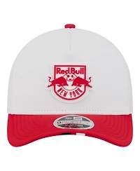 New Era Men's White New York Red Bulls 2026 Mls Kick Off 9FORTY M-Crown A-Frame Adjustable Hat