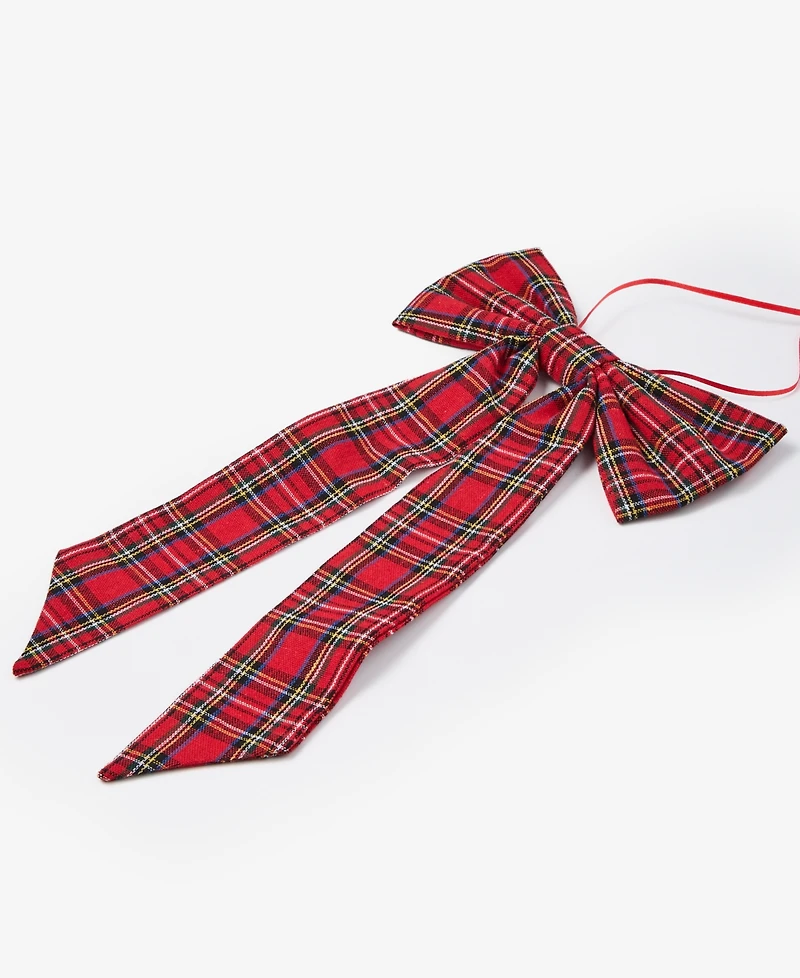 Holiday Lane Cozy Cabin Fabric Bow Ornament, Macy's Exclusive