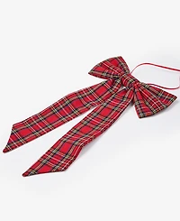 Holiday Lane Cozy Cabin Fabric Bow Ornament, Macy's Exclusive