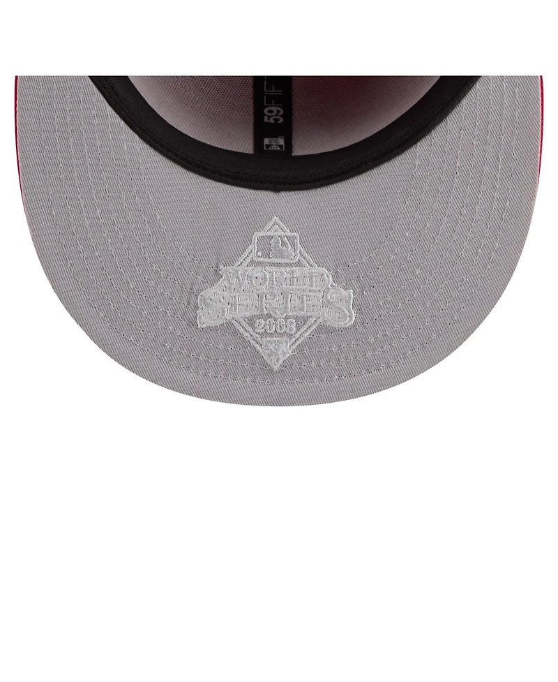 New Era Men's Red Philadelphia Phillies Hidden Hit 59FIFTY Fitted Hat
