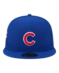 New Era Men's Royal Chicago Cubs Hidden Hit 59FIFTY Fitted Hat