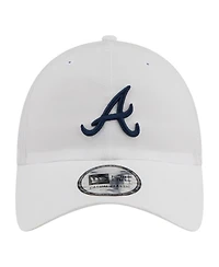 New Era Men's White Atlanta Braves Ripstop Casual Classic Adjustable Hat