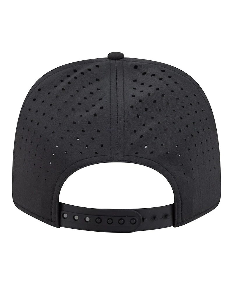 New Era Men's Black Denver Nuggets Sport Rope Vented Stretch-Snap 9SEVENTY Hat