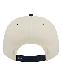 New Era Men's Cream Atlanta Braves Throwback Tri-Hit A-Frame 9FIFTY Adjustable Hat