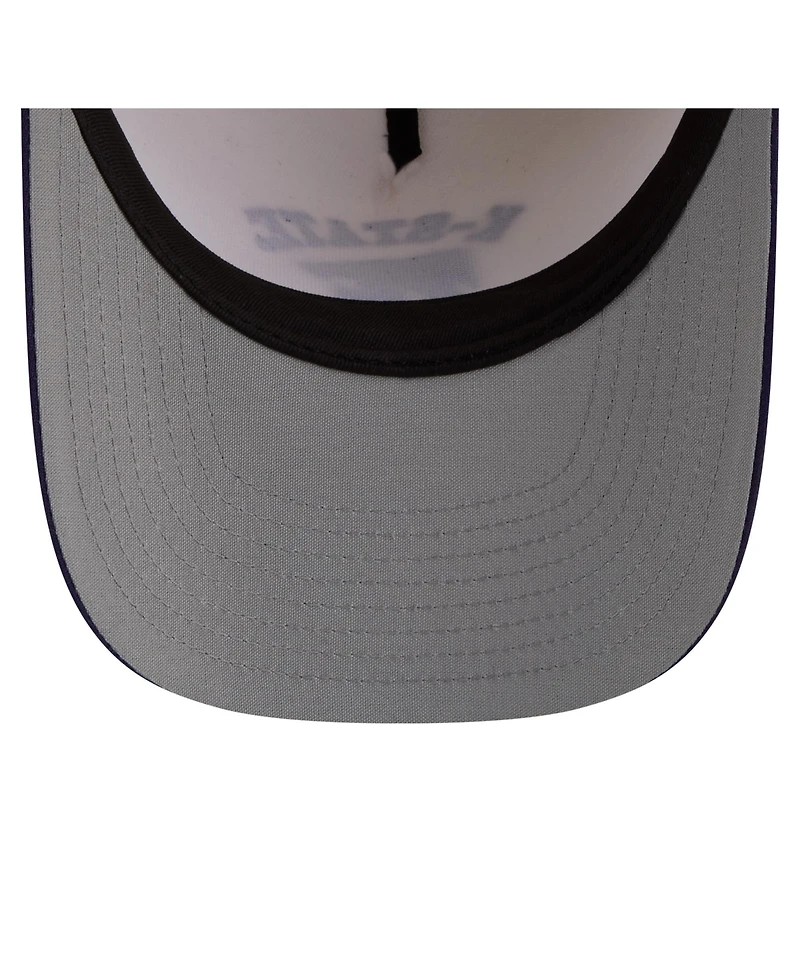 New Era Men's Cream/Purple Kansas State Wildcats Two-Tone Arched 9FIFTY Snapback Hat
