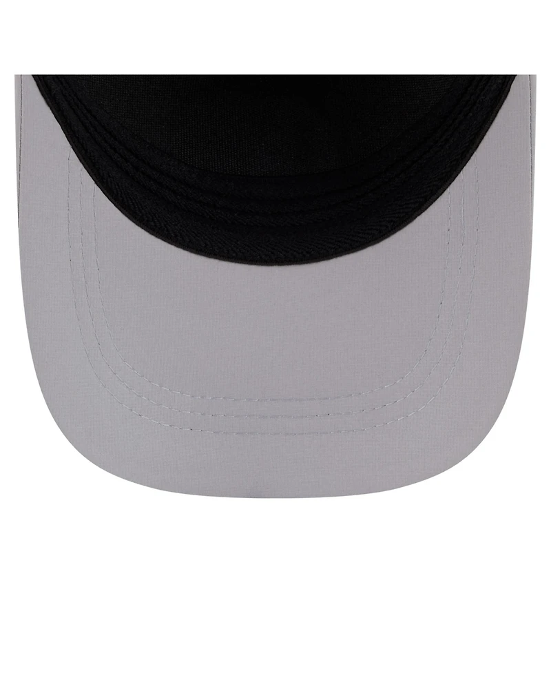 New Era Men's Gray Texas Rangers Patch 39THIRTY A-Frame M-Crown Perforated Flex Hat