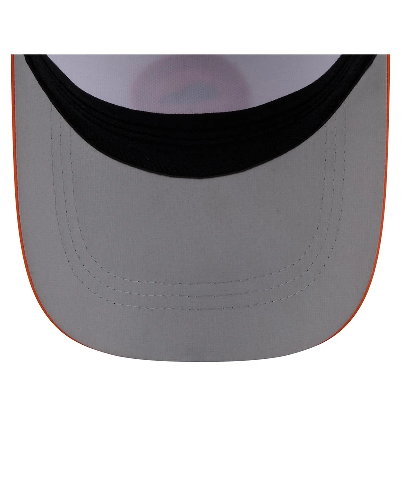New Era Men's White/Orange Denver Broncos Patch 39THIRTY A-Frame M-Crown Perforated Flex Hat