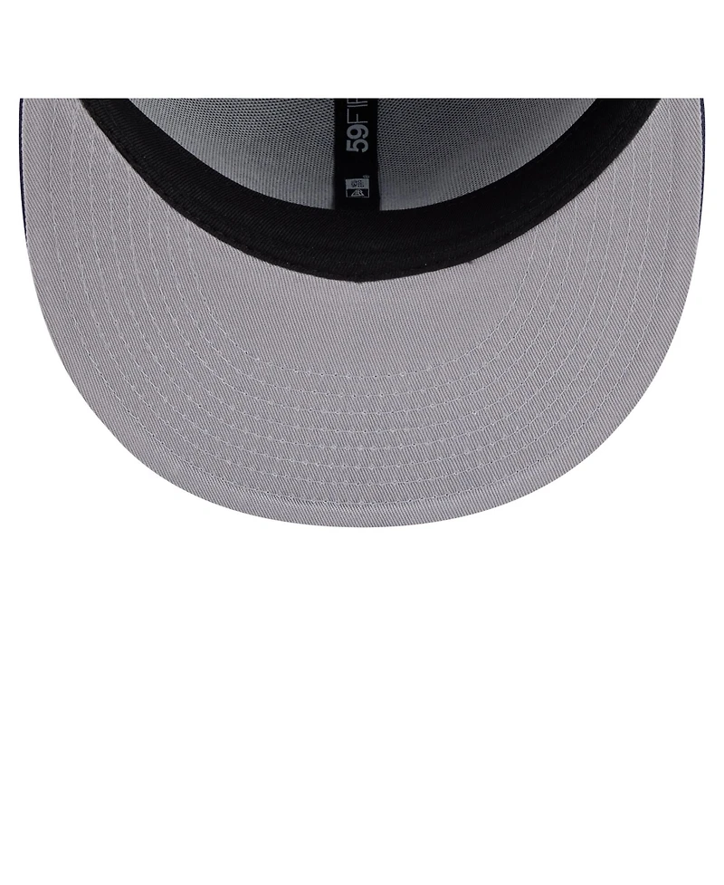 New Era Men's Navy Detroit Lions Color Pack 59FIFTY Fitted Hat