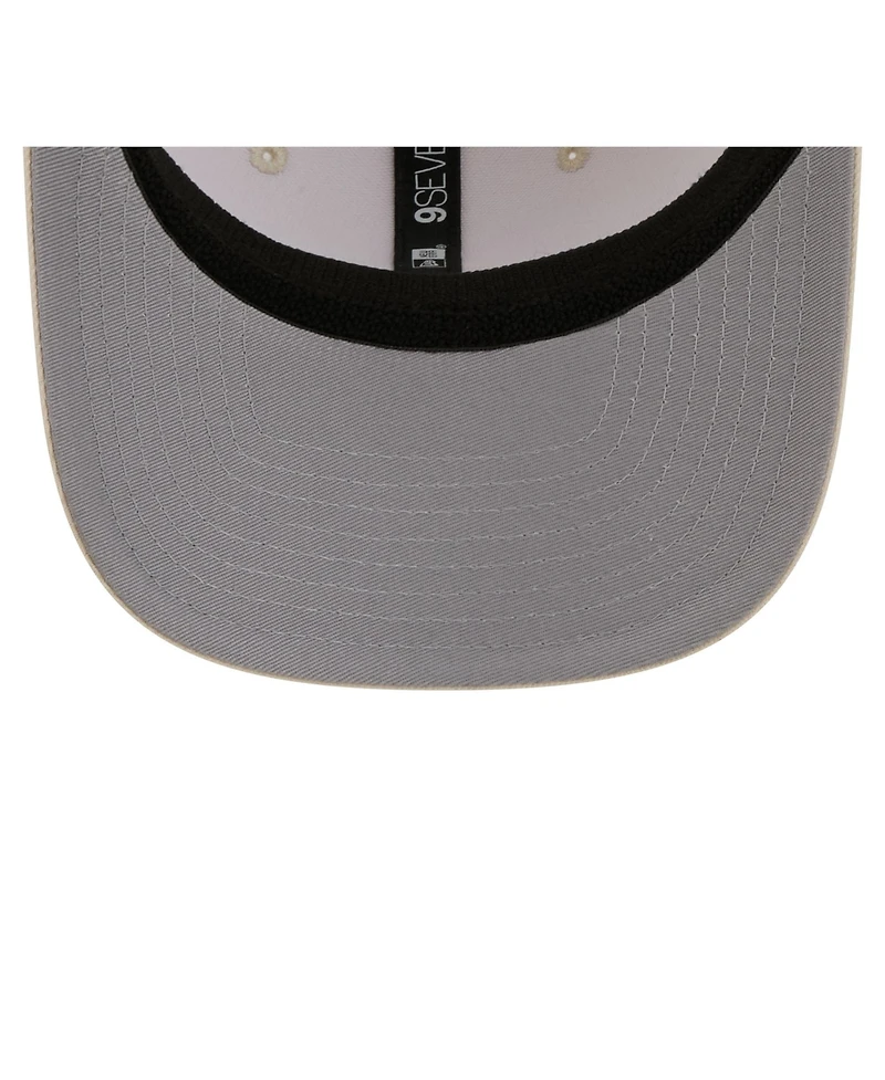 New Era Men's Light Beige Los Angeles Dodgers Color Pack 9SEVENTY Trucker Adjustable Hat