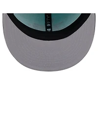 New Era Men's Turquoise/Charcoal San Jose Sharks Two-Tone Color Pack 9FIFTY Snapback Hat