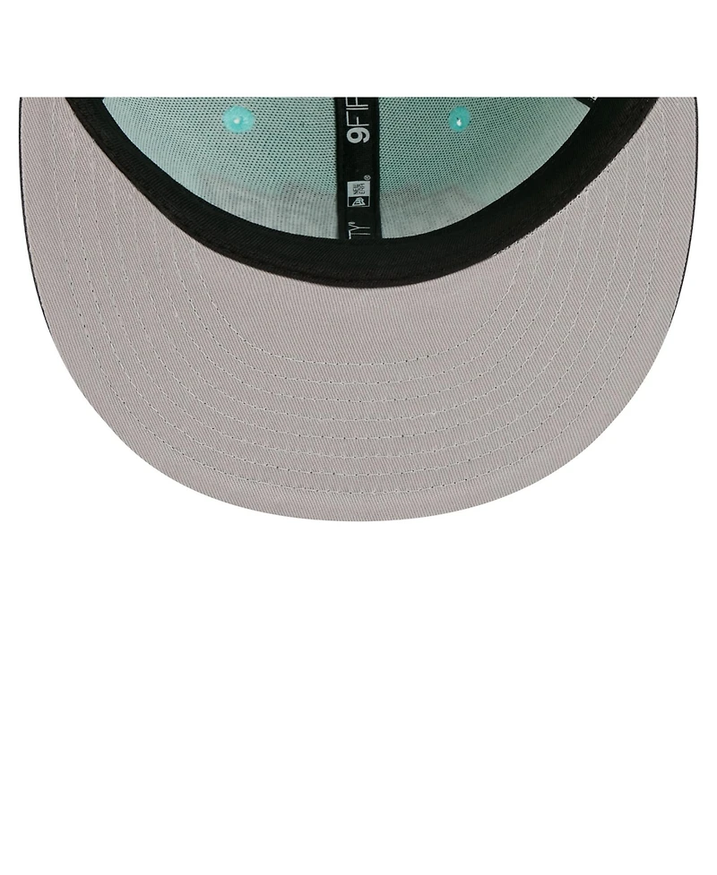 New Era Men's Turquoise/Charcoal Los Angeles Kings Two-Tone Color Pack 9FIFTY Snapback Hat