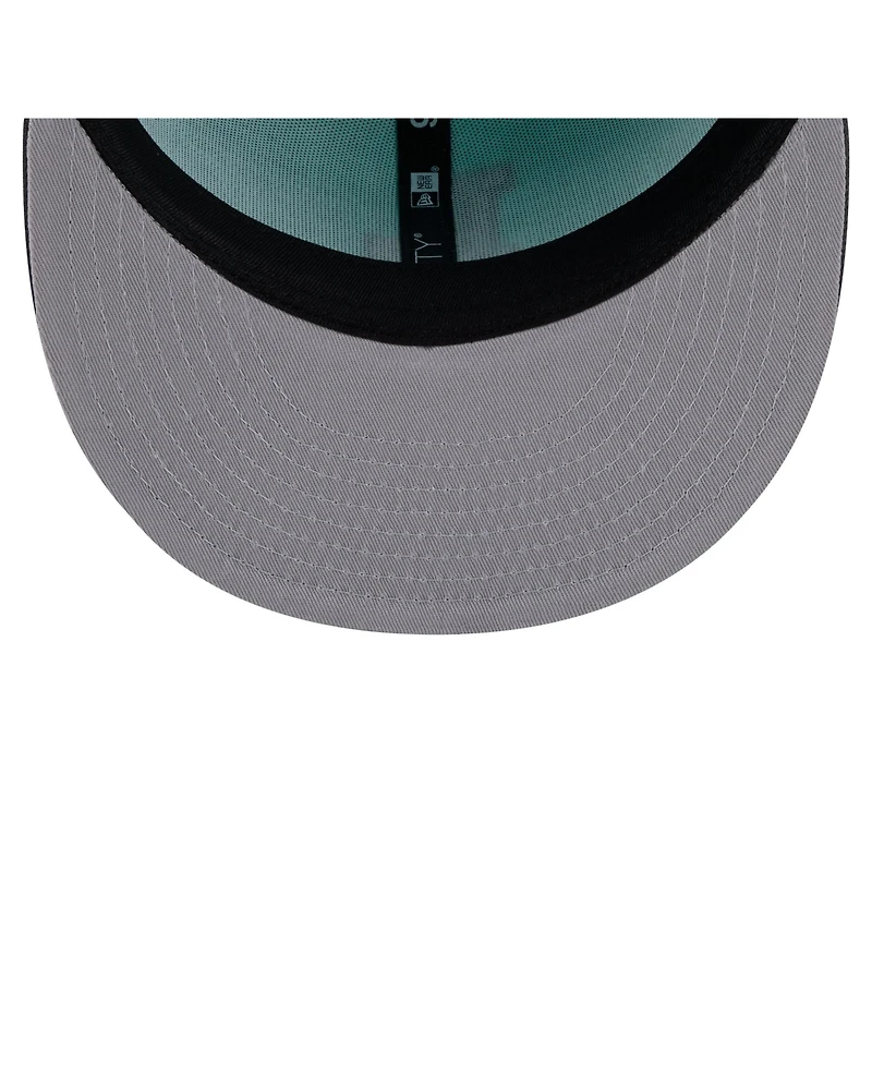 New Era Men's Turquoise/Charcoal Los Angeles Dodgers Two-Tone Color Pack 9FIFTY Snapback Hat
