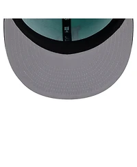 New Era Men's Turquoise/Charcoal Los Angeles Dodgers Two-Tone Color Pack 9FIFTY Snapback Hat