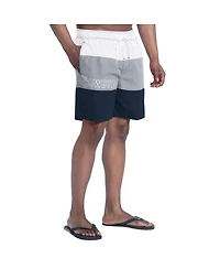 G-iii Sports by Carl Banks Men's White/Navy Dallas Cowboys Sunrise Volley Swim Shorts