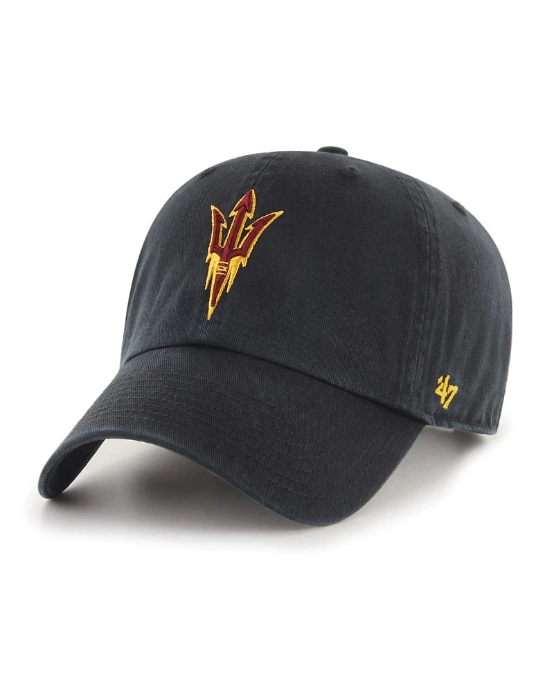 '47 Brand Big Boys and Girls Black Arizona State Sun Devils Clean Up Adjustable Hat