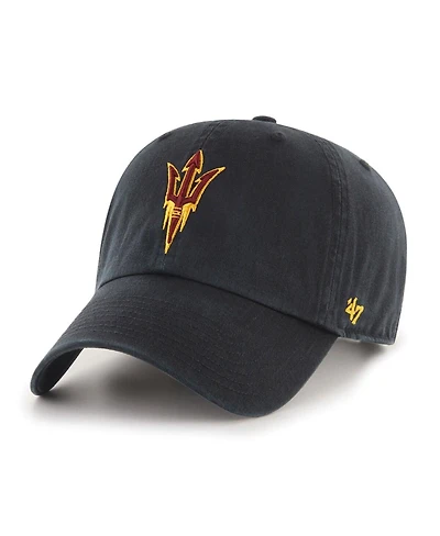 '47 Brand Big Boys and Girls Black Arizona State Sun Devils Clean Up Adjustable Hat