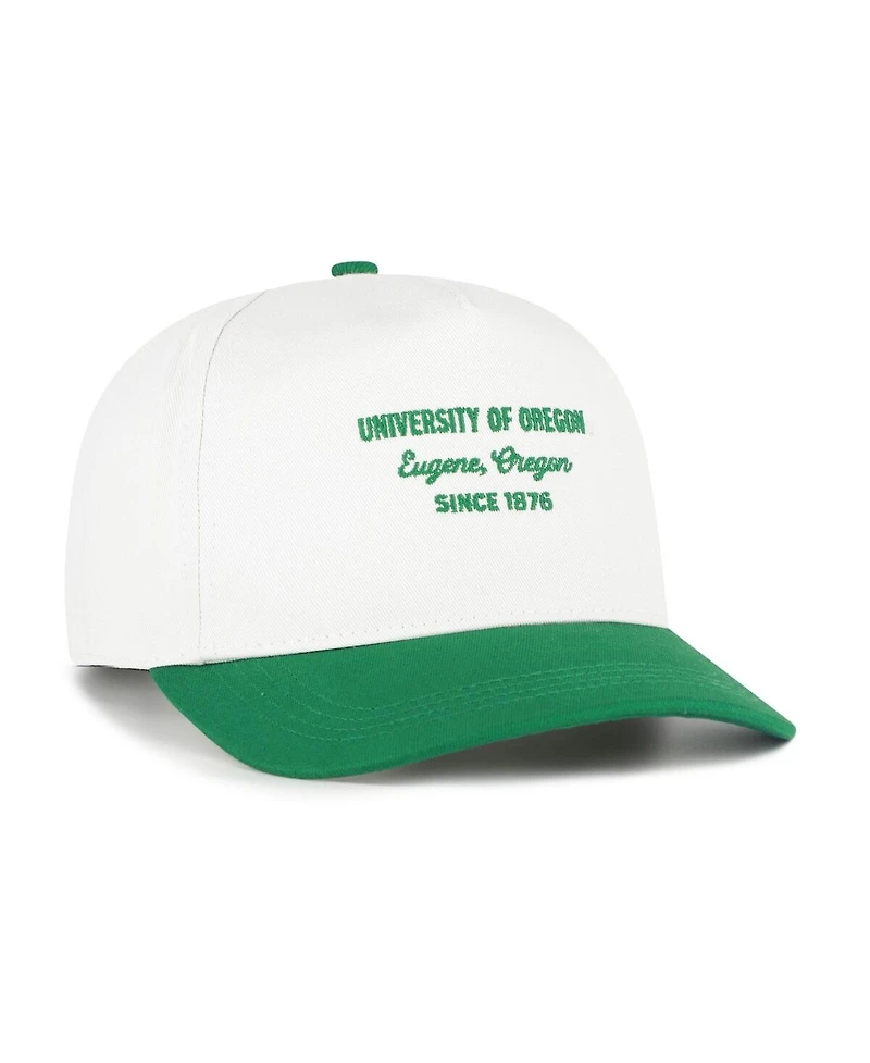 '47 Brand Men's White Oregon Ducks Contemporary Basics Two-Tone Hitch Adjustable Hat