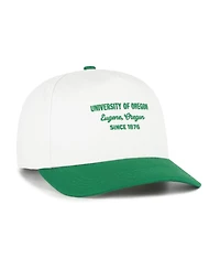 '47 Brand Men's White Oregon Ducks Contemporary Basics Two-Tone Hitch Adjustable Hat