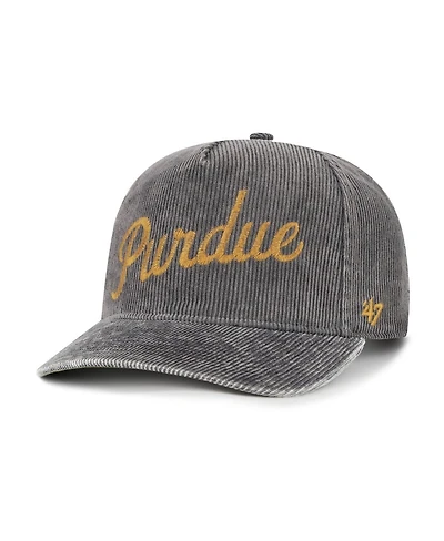 '47 Brand Men's Gray Purdue Boilermakers Reclaim Snow Wash Corduroy Hitch Adjustable Hat