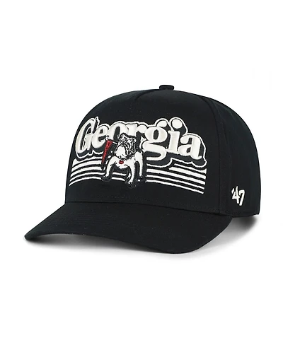 '47 Brand Men's Black Georgia Bulldogs Script Fade Hitch Adjustable Hat