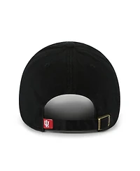 '47 Brand Men's Black Indiana Hoosiers Clean Up Adjustable Hat