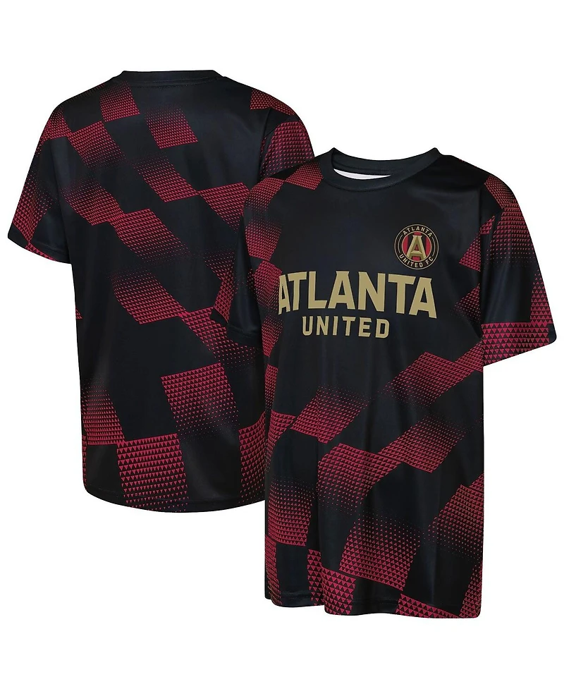 Outerstuff Big Boys and Girls Black Atlanta United Fc Sheer Thrill T-Shirt