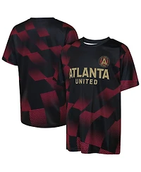 Outerstuff Big Boys and Girls Black Atlanta United Fc Sheer Thrill T-Shirt