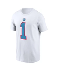 Nike Men's Cameron Ward White Tennessee Titans Player Name & Number T-Shirt