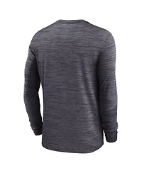 Jordan Men's Black Florida Gators Sideline Velocity Dri-fit Long Sleeve T-Shirt