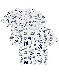 Outerstuff Toddler White New York Yankees Run Down T-Shirt