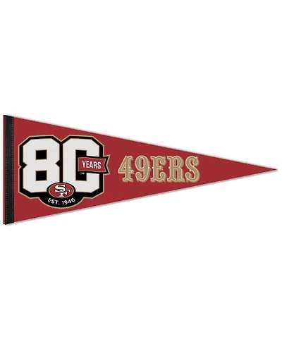 Wincraft San Francisco 49ers 80th Anniversary 12" x 30" Premium Pennant