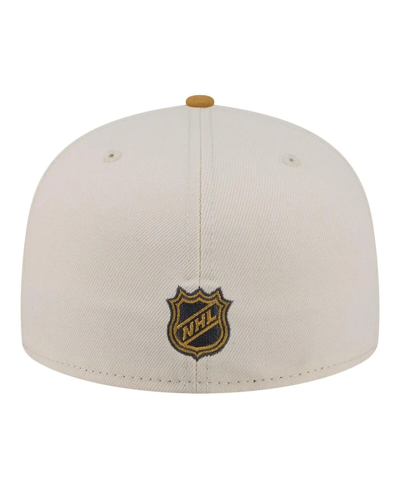 New Era Men's Cream/Tan Colorado Avalanche Colorpack Two-Tone 59FIFTY Fitted Hat