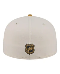 New Era Men's Cream/Tan Colorado Avalanche Colorpack Two-Tone 59FIFTY Fitted Hat