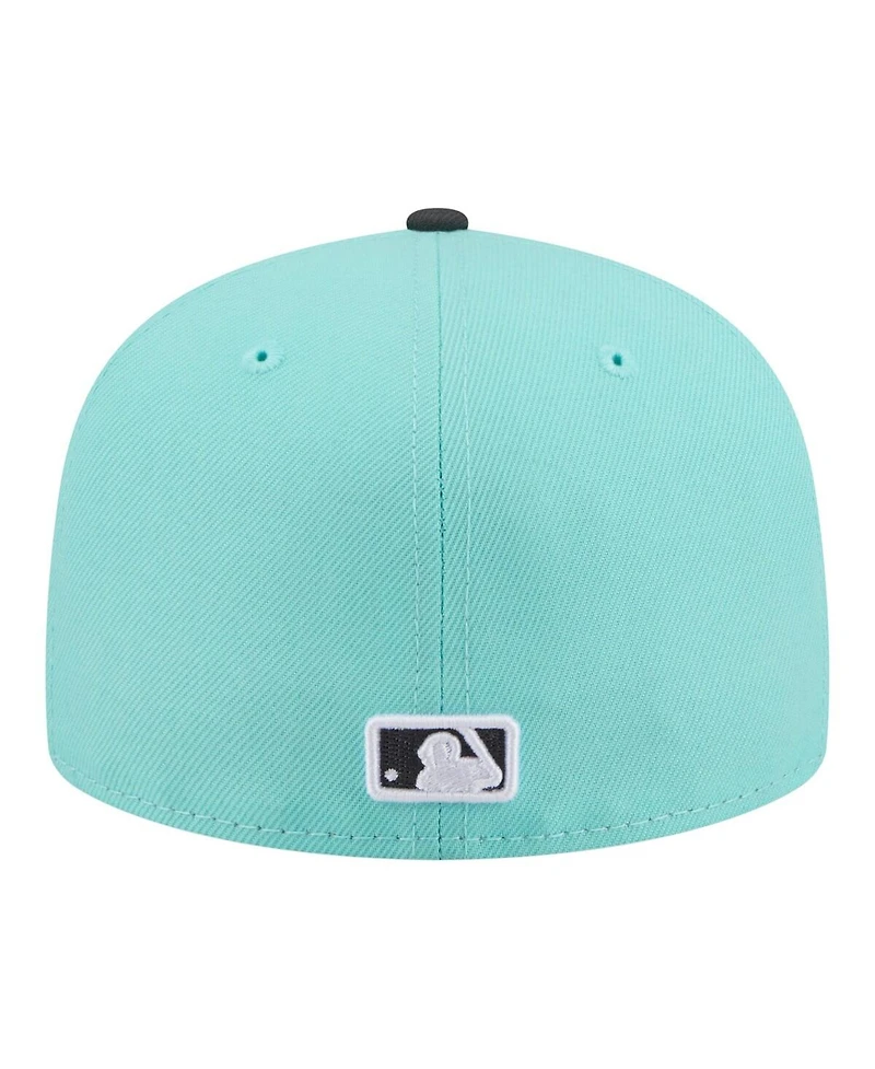 New Era Men's Turquoise/Charcoal Chicago White Sox Two-Tone Color Pack 59FIFTY Fitted Hat