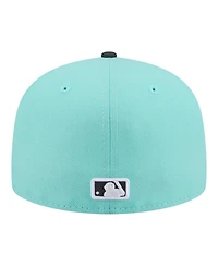 New Era Men's Turquoise/Charcoal Chicago White Sox Two-Tone Color Pack 59FIFTY Fitted Hat