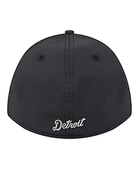 New Era Men's Black Detroit Tigers Metallic 39THIRTY M-Crown Flex Hat