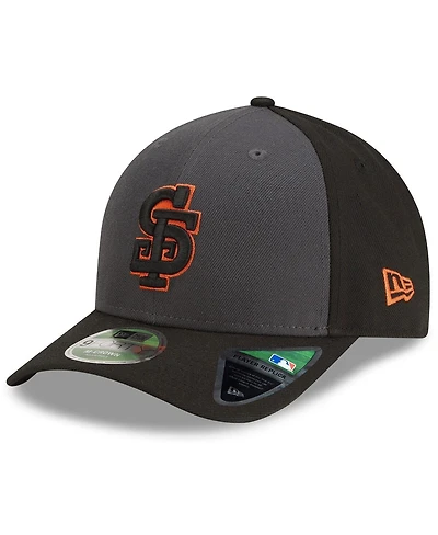 New Era Men's Gray/Black San Francisco Giants Player Replica Alternate 9FORTY M-Crown Adjustable Hat